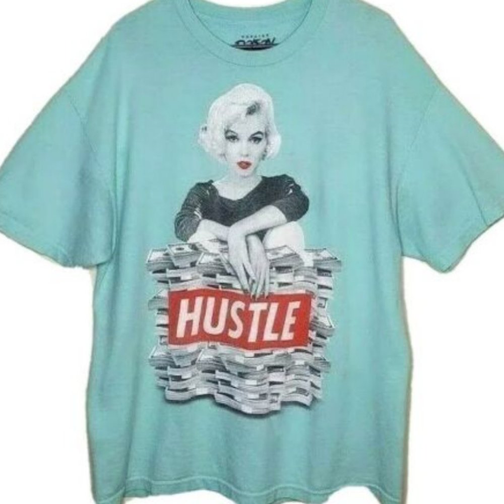 VTG Poison Popular T Shirt Marilyn Monroe Green XL
